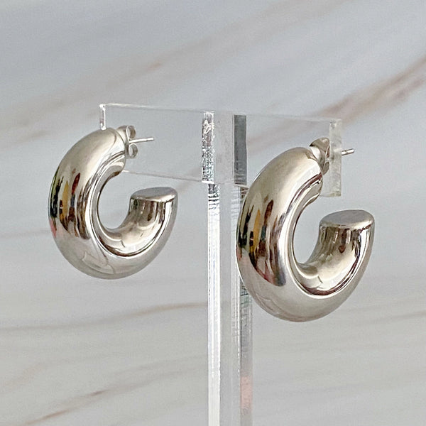 hollow hoop earrings