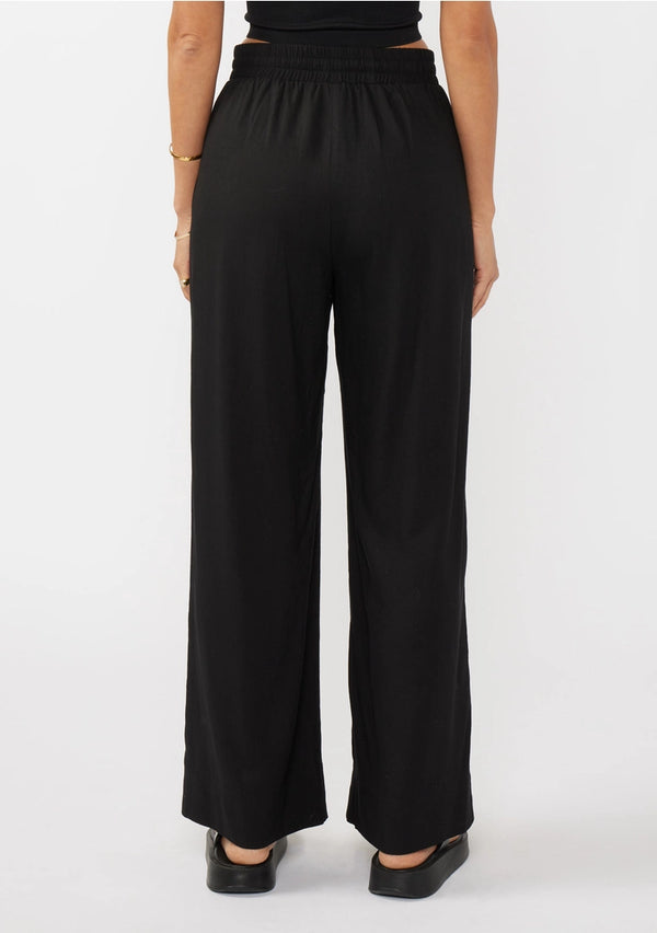 black linen pants