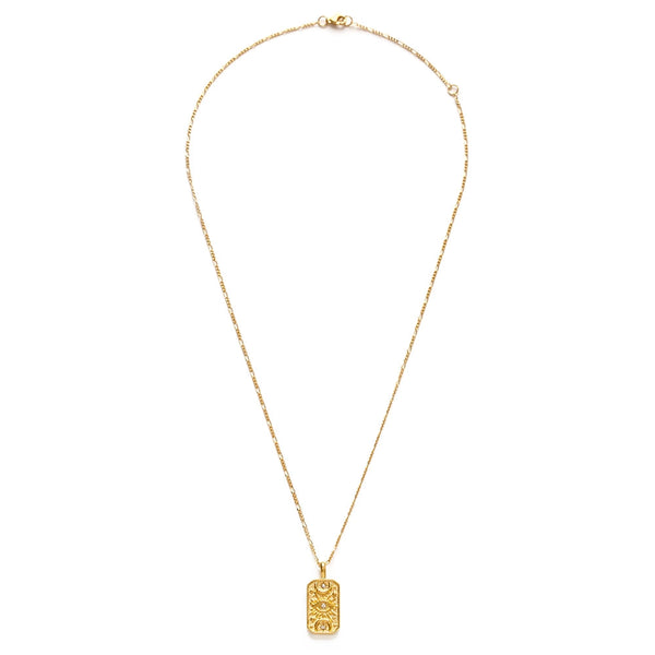 medallion gold necklace