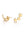 Gold star-shaped earrings on a white background